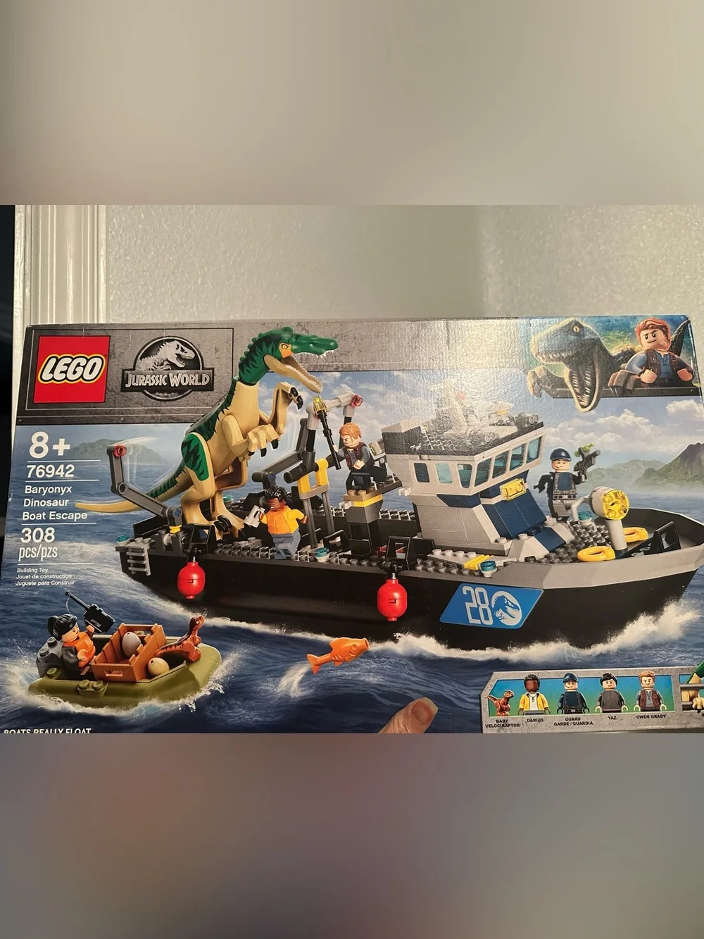 Lego Jurassic World Green and Tan Velociraptor Attack Set